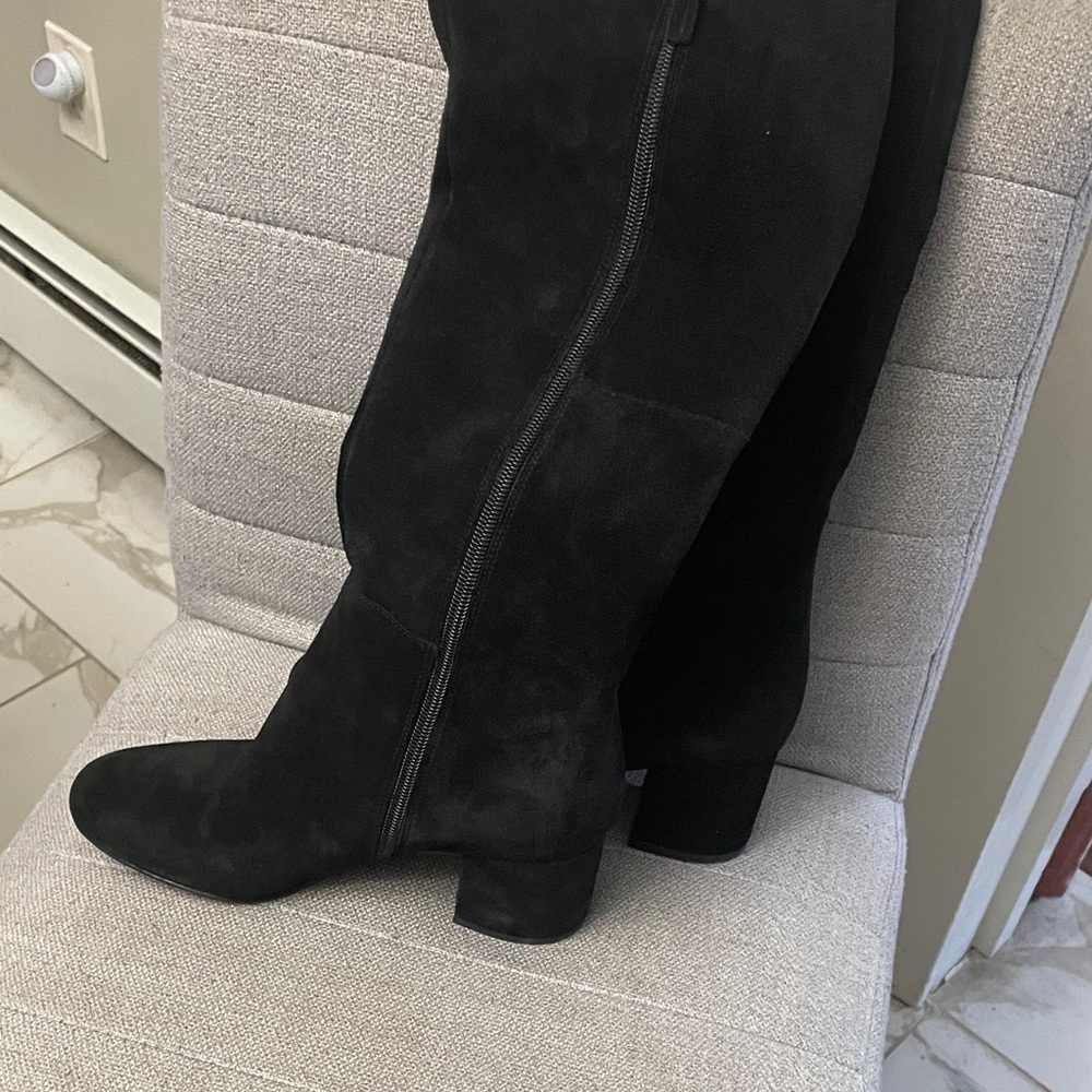 Franco Sarto Black Over the Knee Boots